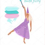 Coloriage Fée Des Dents Nice Fe Des Dents Tenant Une Baguette Magique Princesse Dansant