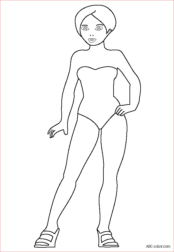 female mannequin drawing