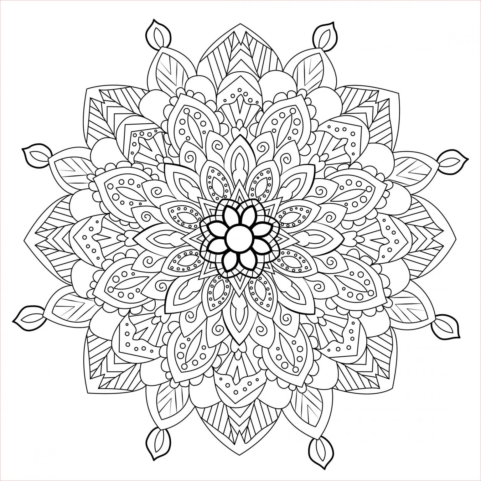 Coloriage Imprimer Mandala Inspiration Mandala 3 Mandalas Coloriages Difficiles Pour Adultes