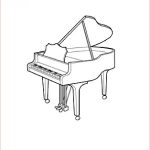 Piano Coloriage Unique Jouer Du Piano Dessin
