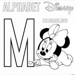 Coloriage Alphabet Disney Génial Coloriage Lettre M Pour Minnie Mouse Disney Dessin Alphabet Disney à