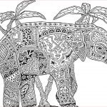 Coloriage Difficile Adulte Luxe Coloriage Adulte Animaux Elephant Difficile Jecolorie