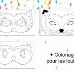 Coloriage Masque Animaux Unique Masques De Carnaval Free Printable Panda Loup Renard Hibou
