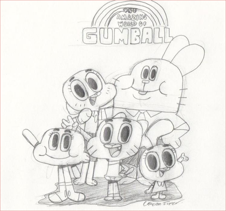 Gumball Coloriage Élégant the Amazing World Of Gumball Coloring Pages for Kids