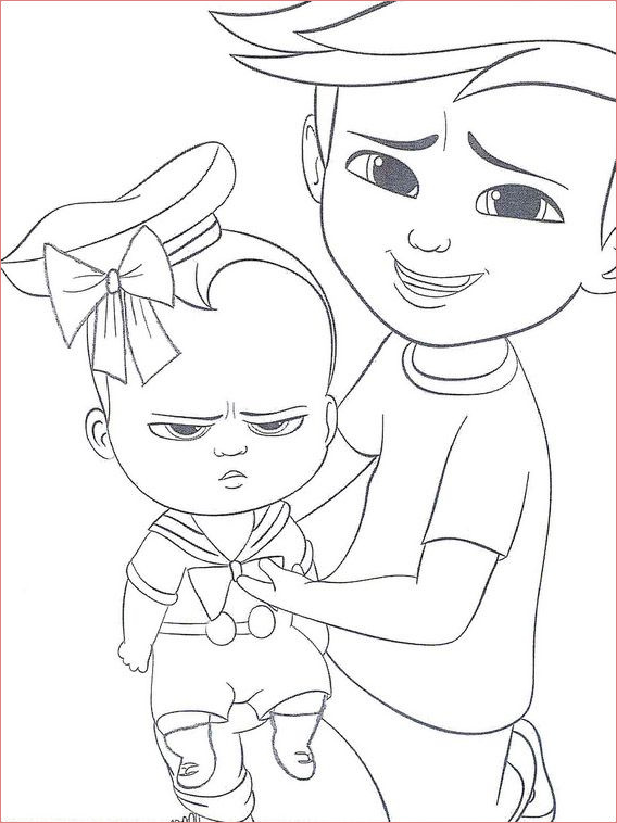 Coloriage Baby Boss Élégant Boss Baby Coloring Pages 7