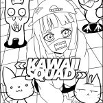 Coloriage De Kawaii Élégant Kawaii Squad Coloriage Kawaii Coloriages Pour Enfants