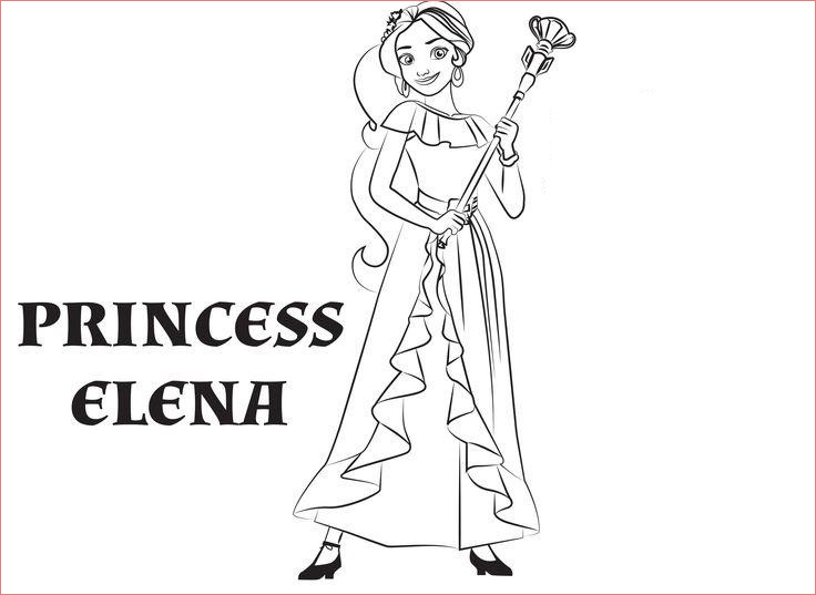 Coloriage Elena D&amp;#039;avalor Génial Coloriage Elena D Avalor Princesse Disney