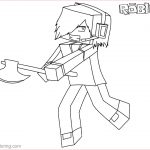 Coloriage Roblox Nouveau Minecraft Coloring Pages Line Sketch Of Roblox Free