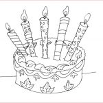 Coloriage Gateau D&amp;#039;anniversaire Nouveau Coloriage Gâteau D’anniversaire à Imprimer