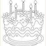 Coloriage Gateau D'anniversaire Unique Coloriage à Imprimer Un Gâteau D Anniversaire