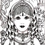 Coloriage Indienne Nice Visage Inspiration Inde Inde & Bollywood Coloriages