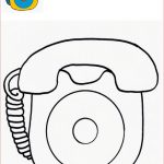 Coloriage Telephone Unique Telephone Dessin