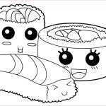 Coloriage Kawaii Sushi Luxe Sushi Coloring Pages
