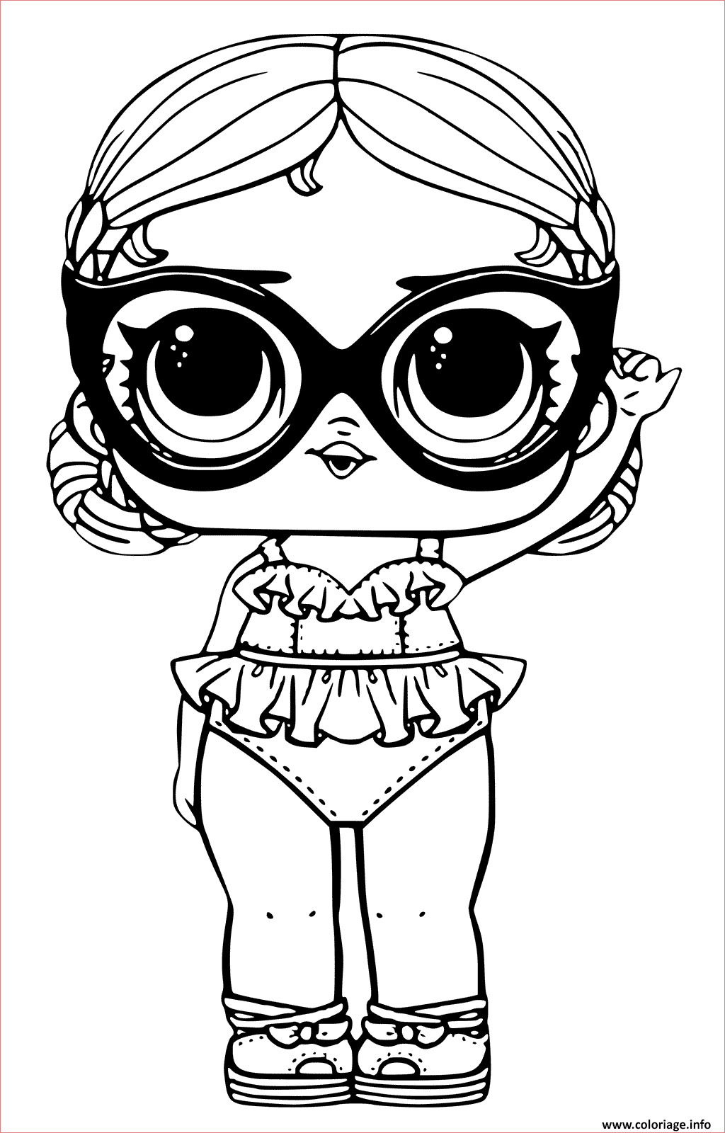 Coloriage Lol A Imprimer Génial Coloriage Page Of Lol Doll Vacay Babay à Imprimer