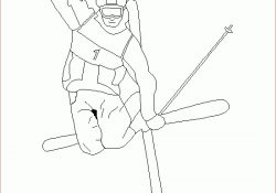 Coloriage Skieur Meilleur De Coloriage De Saut à Ski Freestyle Coloriages D Hiver à