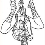 Coloriage Spiderman Homecoming Nice Spiderman Hanging Upside Down Coloring Page Spiderman