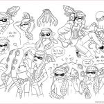 Splatoon Coloriage Unique Splatoon Coloring Pages Characters Lineart By Megaloceros