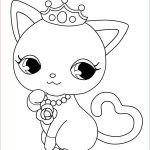 Coloriage De Chat Kawaii Nice Coloriage Chat Princesse Kawaii Dessin Chat à Imprimer
