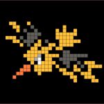 Coloriage Pixel Pokemon Luxe Pokemon Zapdos Pixel Art En 2020