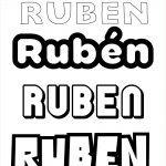 Coloriage Ruben Luxe Coloriage Du Prénom Rubén à Imprimer Ou Télécharger