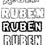 Coloriage Ruben Unique Coloriage Du Prénom Rubèn à Imprimer Ou Télécharger