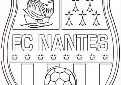Coloriage Foot Ecusson Nice Emblem Of Fc Nantes Coloring Page