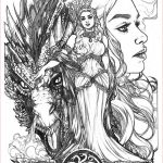 Coloriage Game Of Throne Élégant Game Of Thrones Daenerys Blood And Fire By Adriana Melo