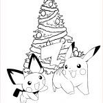 Coloriage Pikachu Noel Unique Pokemon Christmas Coloring Pictures Free To Print With