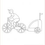 Velo Coloriage Génial Bicycle With Trailer Coloring Page Free Bikes Coloring