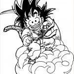 Coloriage Dragon Ball Z Goku Élégant Cloud Coloring Pages