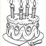 Coloriage Gâteau D'anniversaire Génial Dessin De Gateau D Anniversaire A Colorier