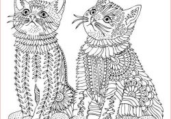Coloriage Mandala Chaton Nice Kittens and butterflies Coloring Book by Katerina