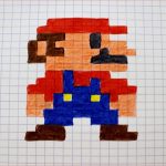 Coloriage Pixel Mario Unique Feuille Pour Pixel Art A Imprimer