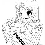Coloriage De Manga Kawaii Unique Fille Popcorn Yampuff Coloriage Kawaii Coloriages Pour