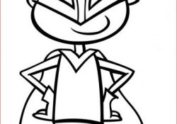 Coloriage Garcon Super Heros Inspiration Superhero Boy Cartoon Coloring Page — Stock Vector